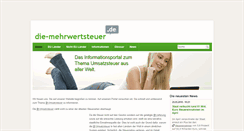 Desktop Screenshot of die-mehrwertsteuer.de